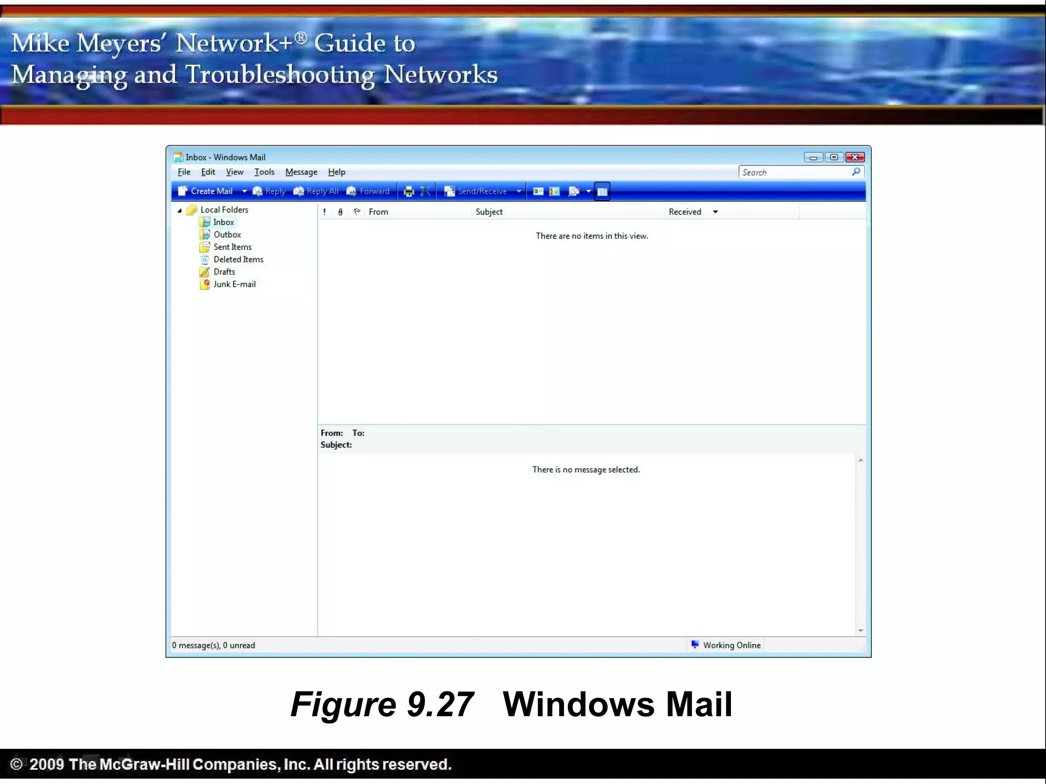 Figure 9.27 Windows Mail
 