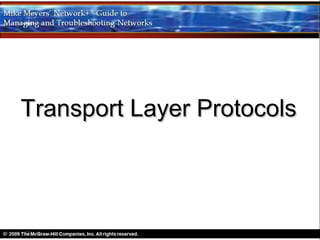 Transport Layer Protocols
 