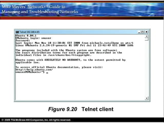 Figure 9.20 Telnet client
 