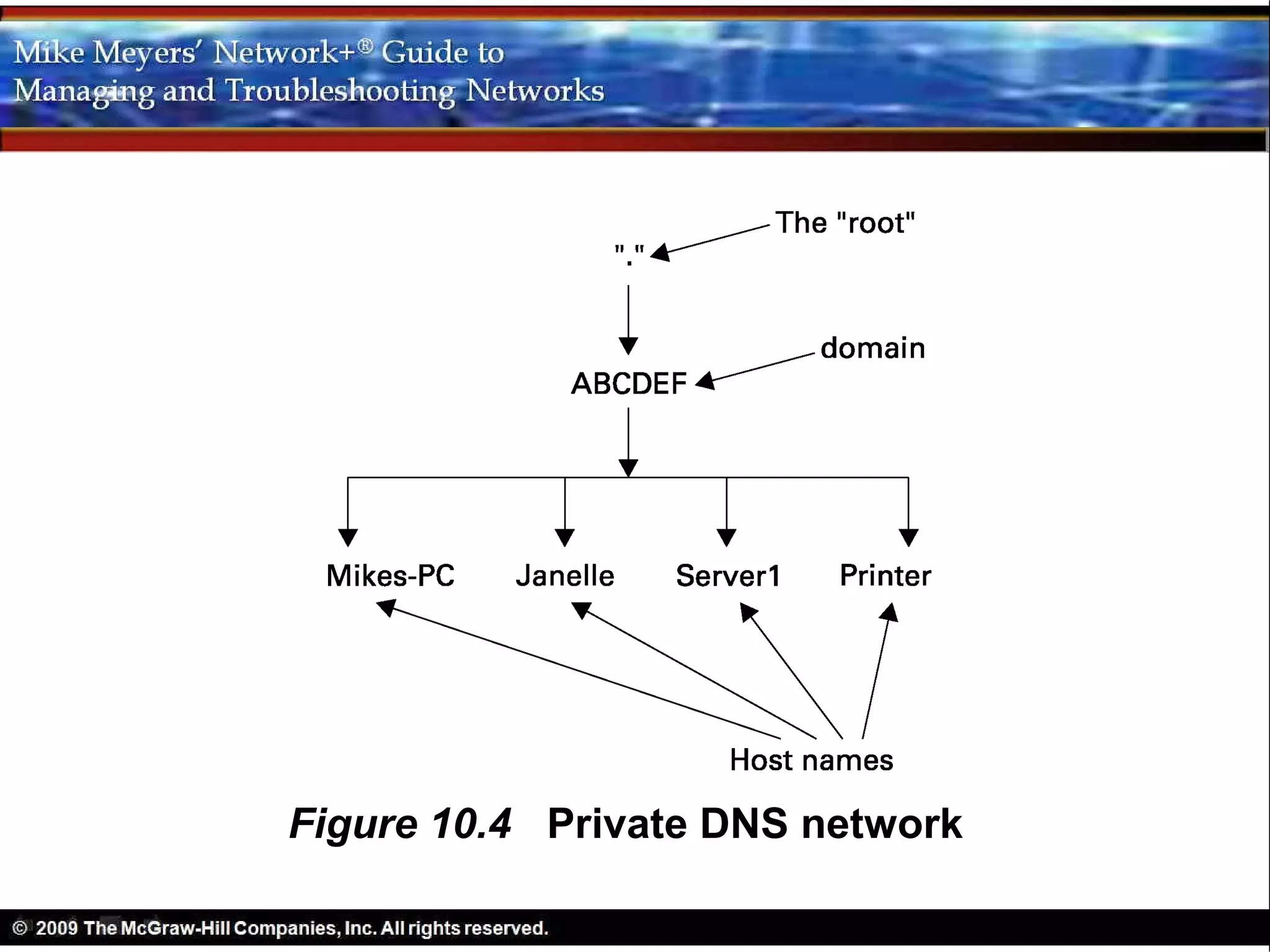 Figure 10.4 Private DNS network
 