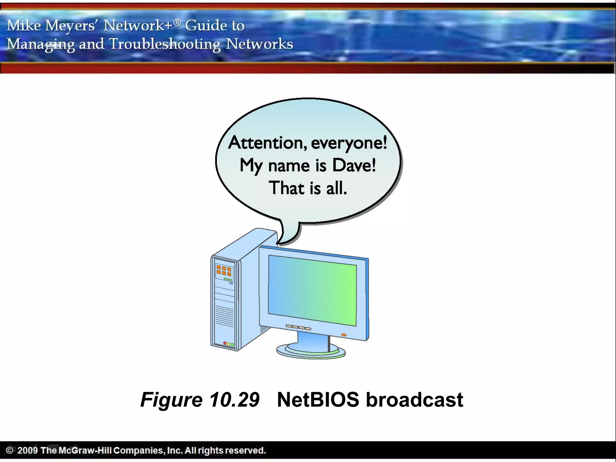 Figure 10.29 NetBIOS broadcast
 