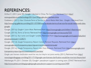 Google Term Google+: The Terms and Conditions Explained | KEY