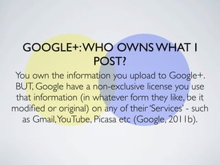 Google Term Google+: The Terms and Conditions Explained | KEY