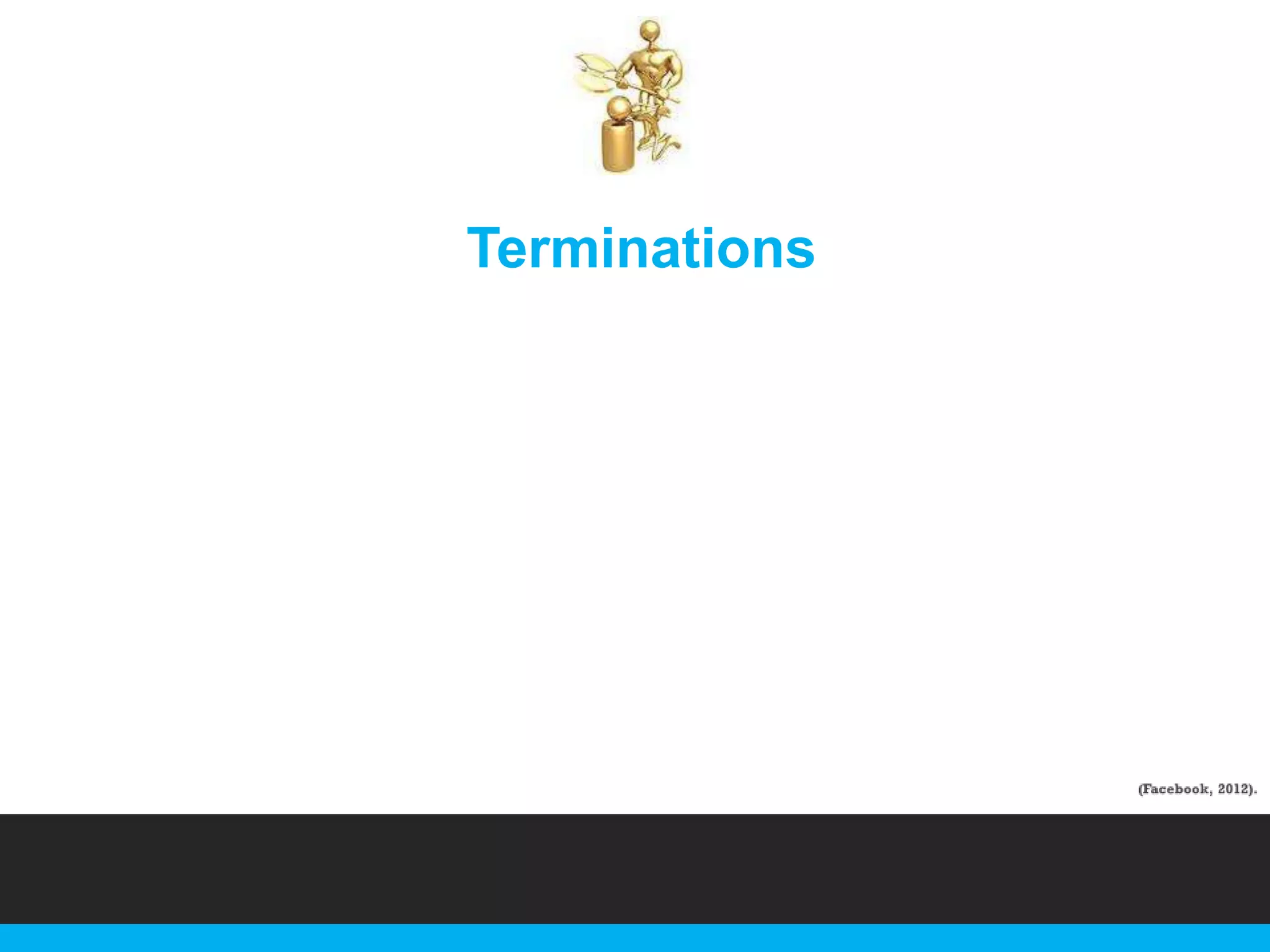 Terminations

 