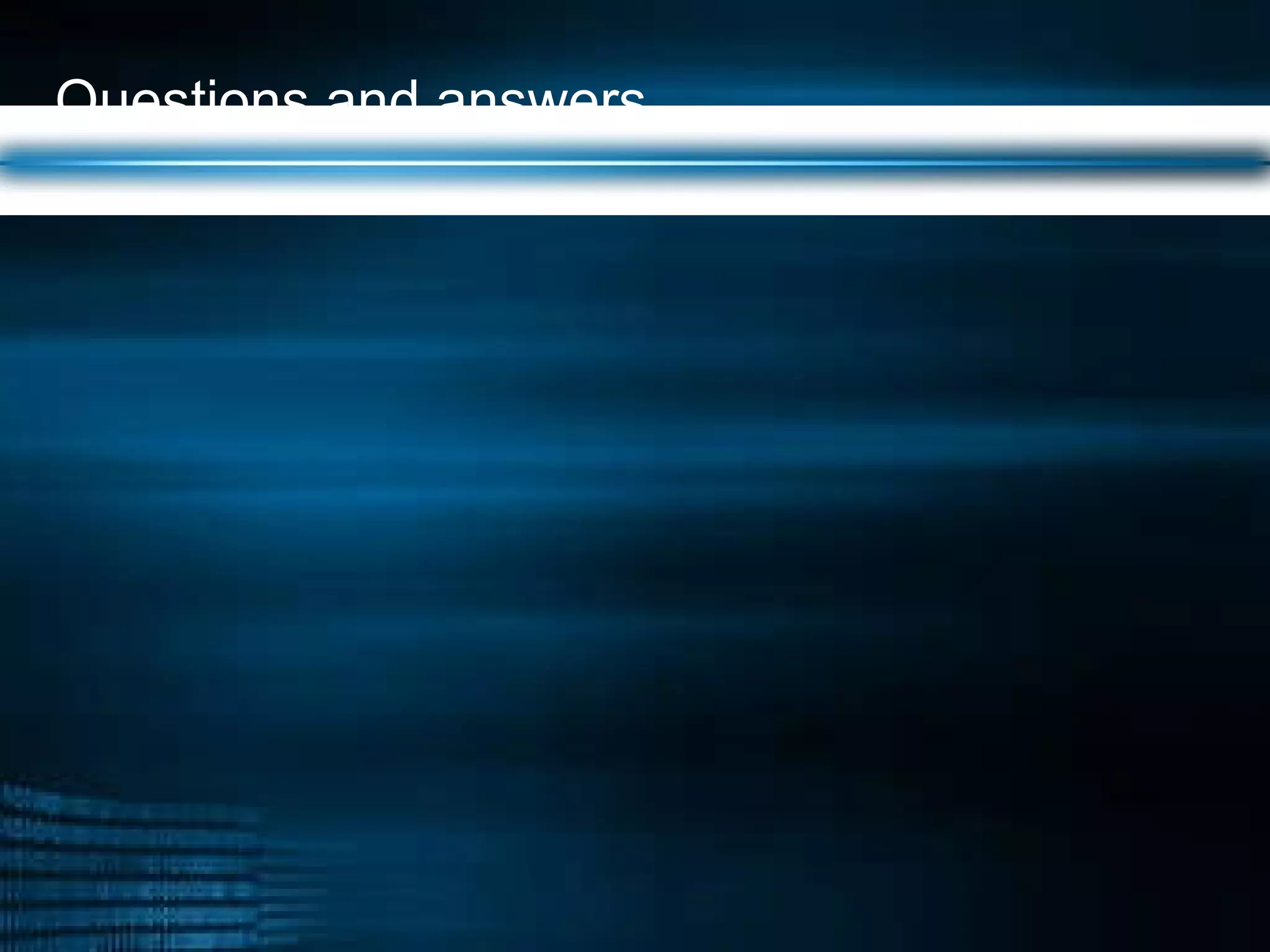 Questions and answers 