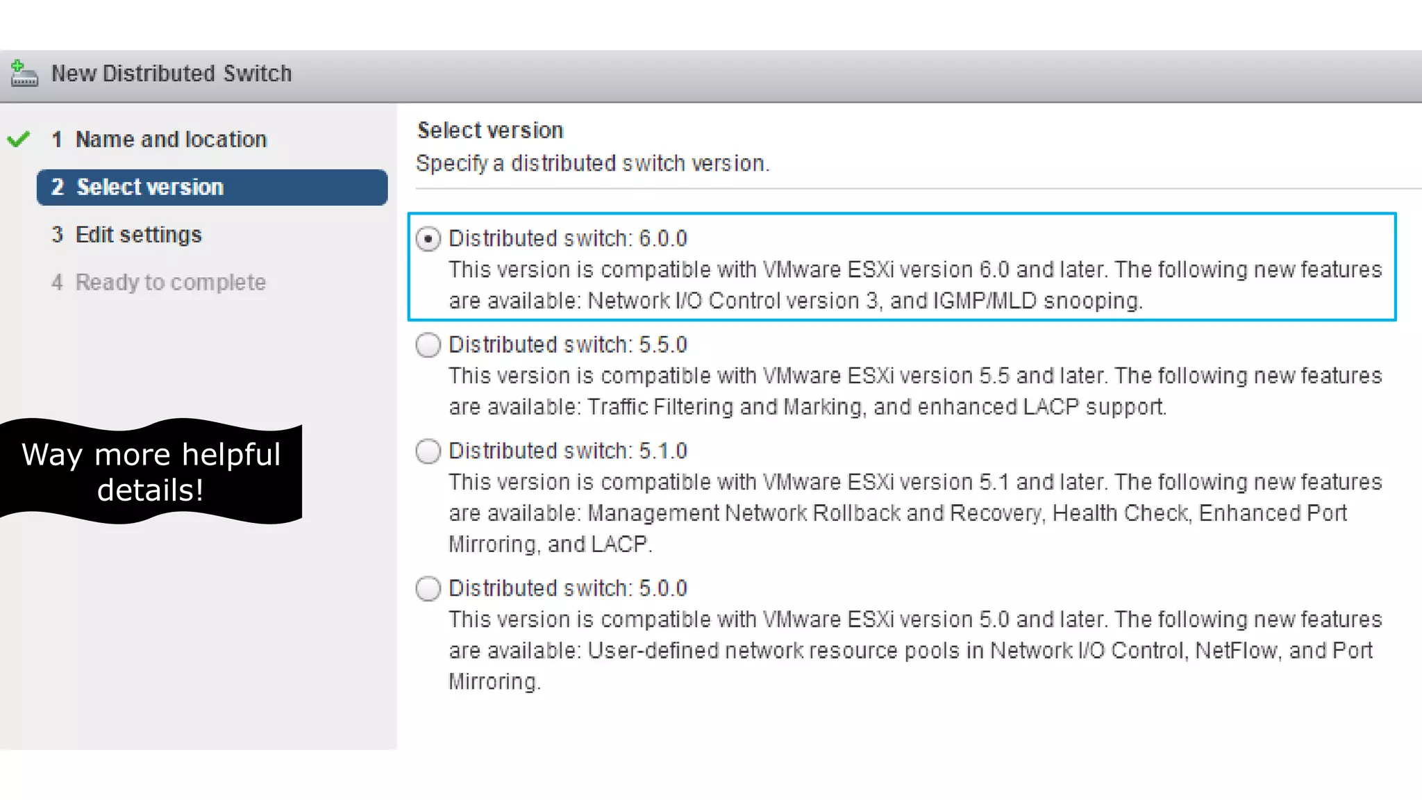 Way more helpful
details!
 