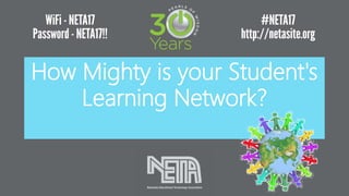 How Mighty is your Student's
Learning Network?
 