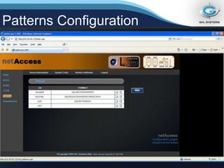 Patterns Configuration 