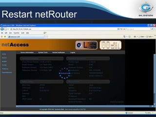 Restart netRouter 