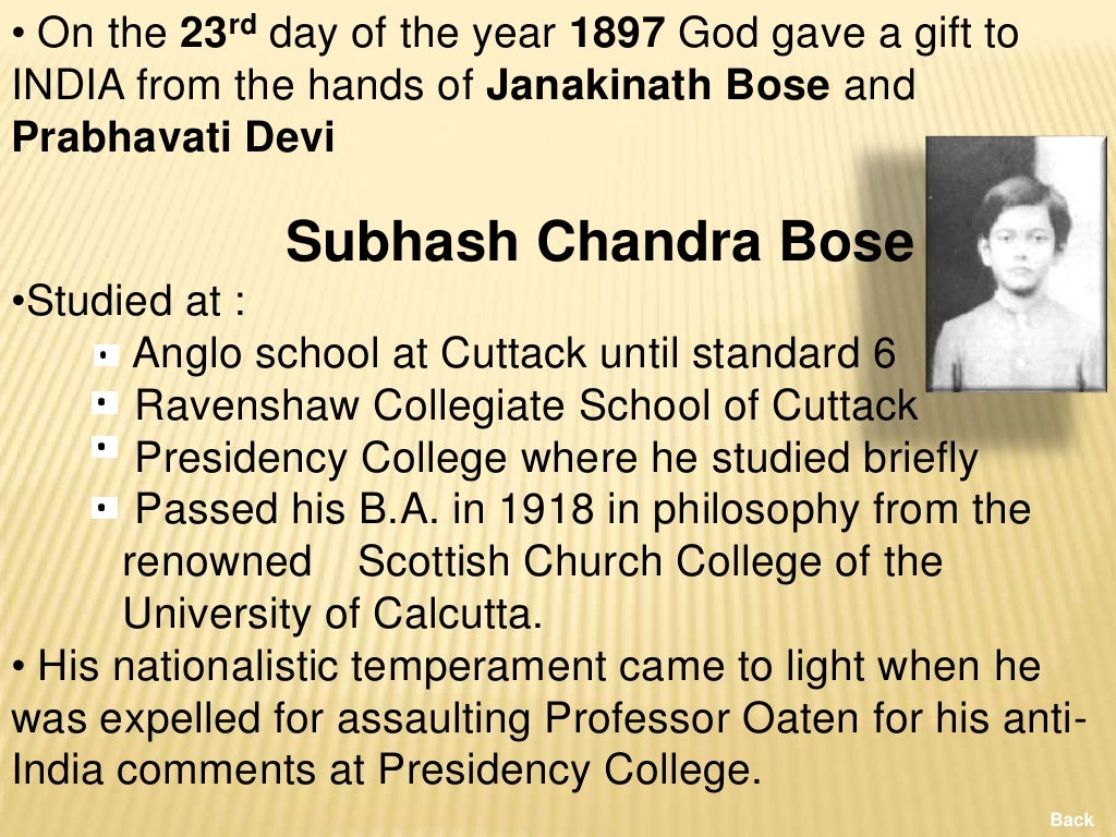 Subhash chandra bose quotes image