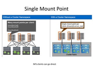 Single Mount Point




   NFS clients can go direct
 