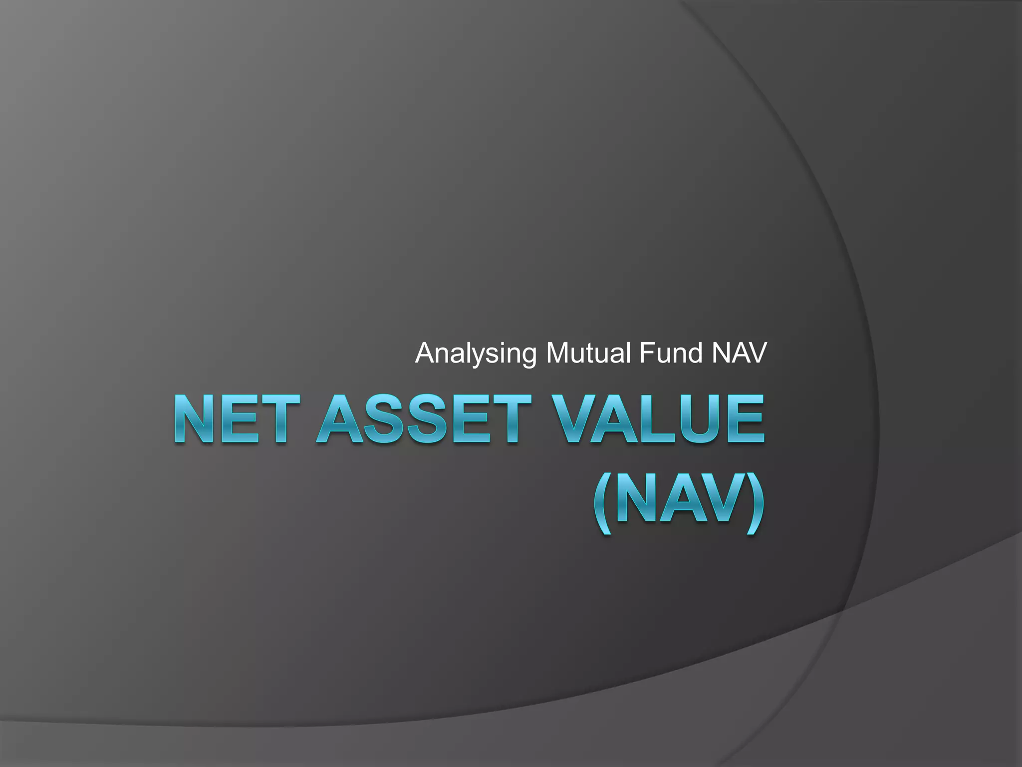 Net Asset Value (NAV) | PDF