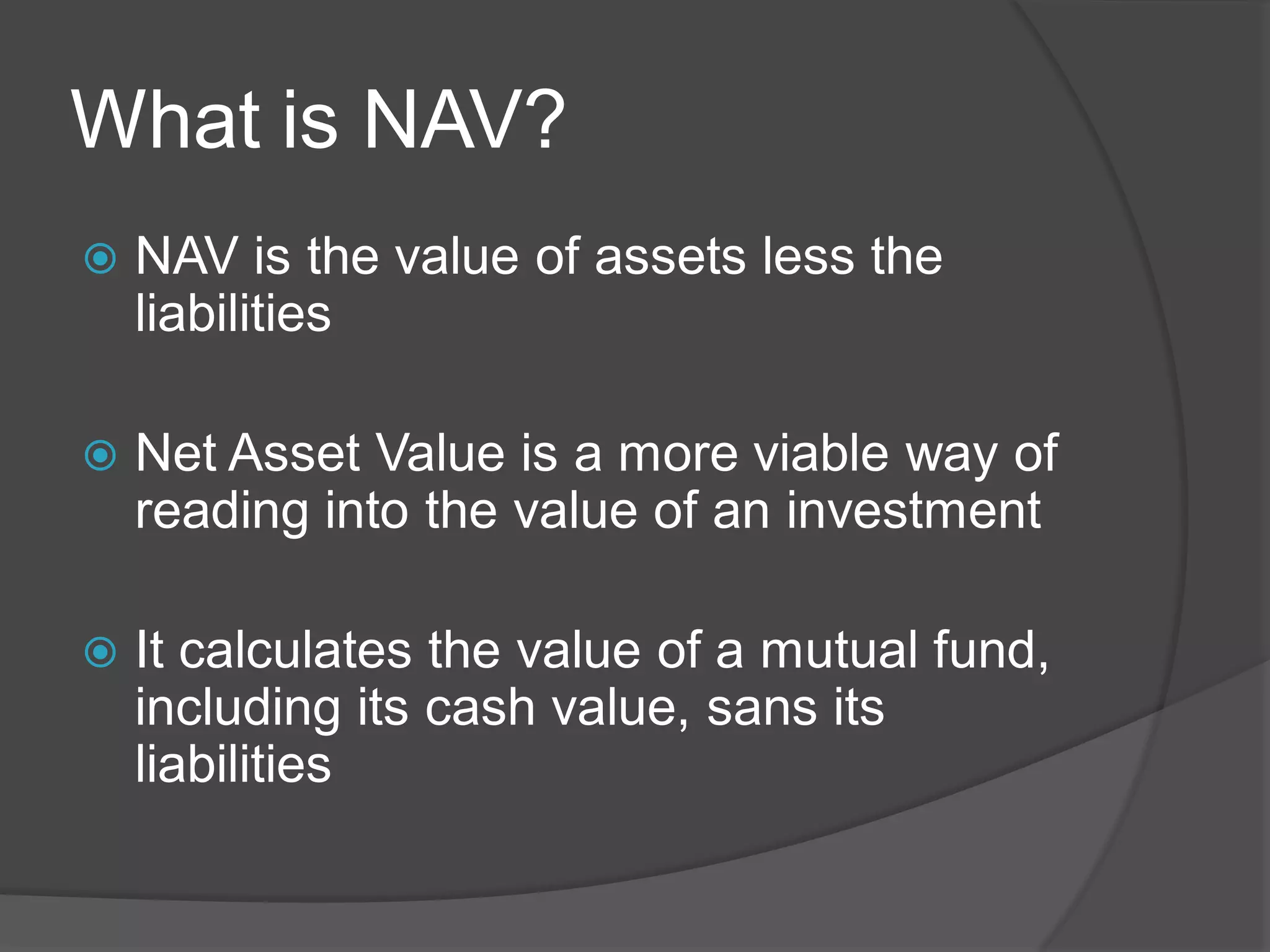 Net Asset Value (NAV) | PDF