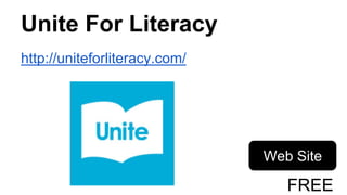 Unite For Literacy
http://uniteforliteracy.com/
Web Site
FREE
 
