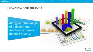 www.altec-inc.com @DocLinkbyAltec
Along with the image
of a document,
Auditors can see a
detailed history.
 
