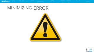 www.altec-inc.com @DocLinkbyAltec
MINIMIZING ERROR
 