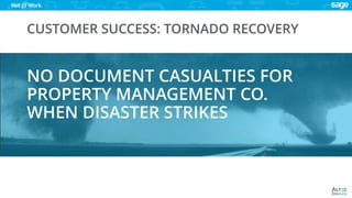 www.altec-inc.com @DocLinkbyAltec
NO DOCUMENT CASUALTIES FOR
PROPERTY MANAGEMENT CO.
WHEN DISASTER STRIKES
CUSTOMER SUCCESS: TORNADO RECOVERY
 