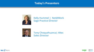 www.altec-inc.com @DocLinkbyAltec
Today’s Presenters
Kelly Hummel | Net@Work
Sage Practice Director
Tony Choquehuanca| Altec
Sales Director
 