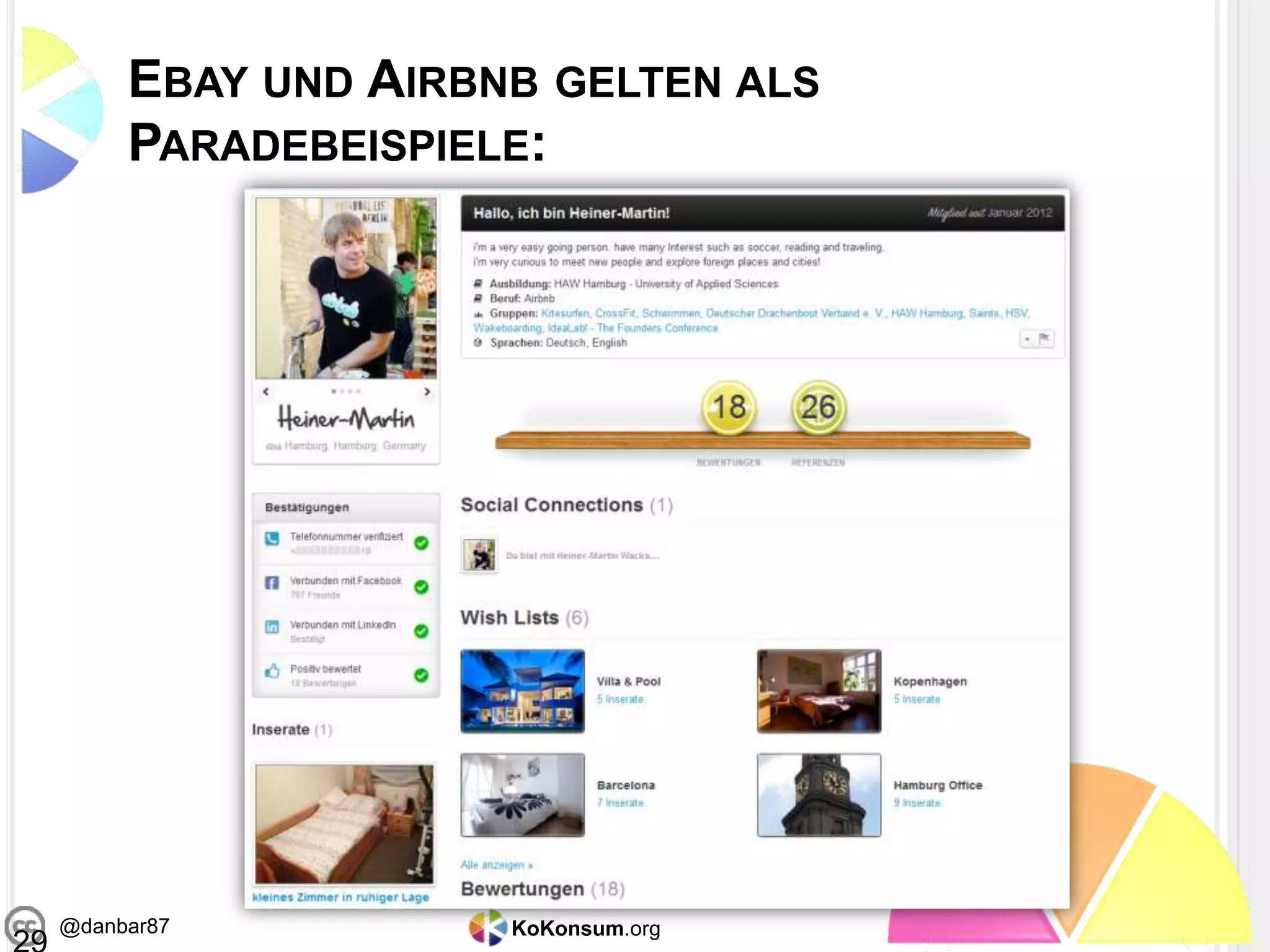 KoKonsum.org@danbar87
EBAY UND AIRBNB GELTEN ALS
PARADEBEISPIELE:
 