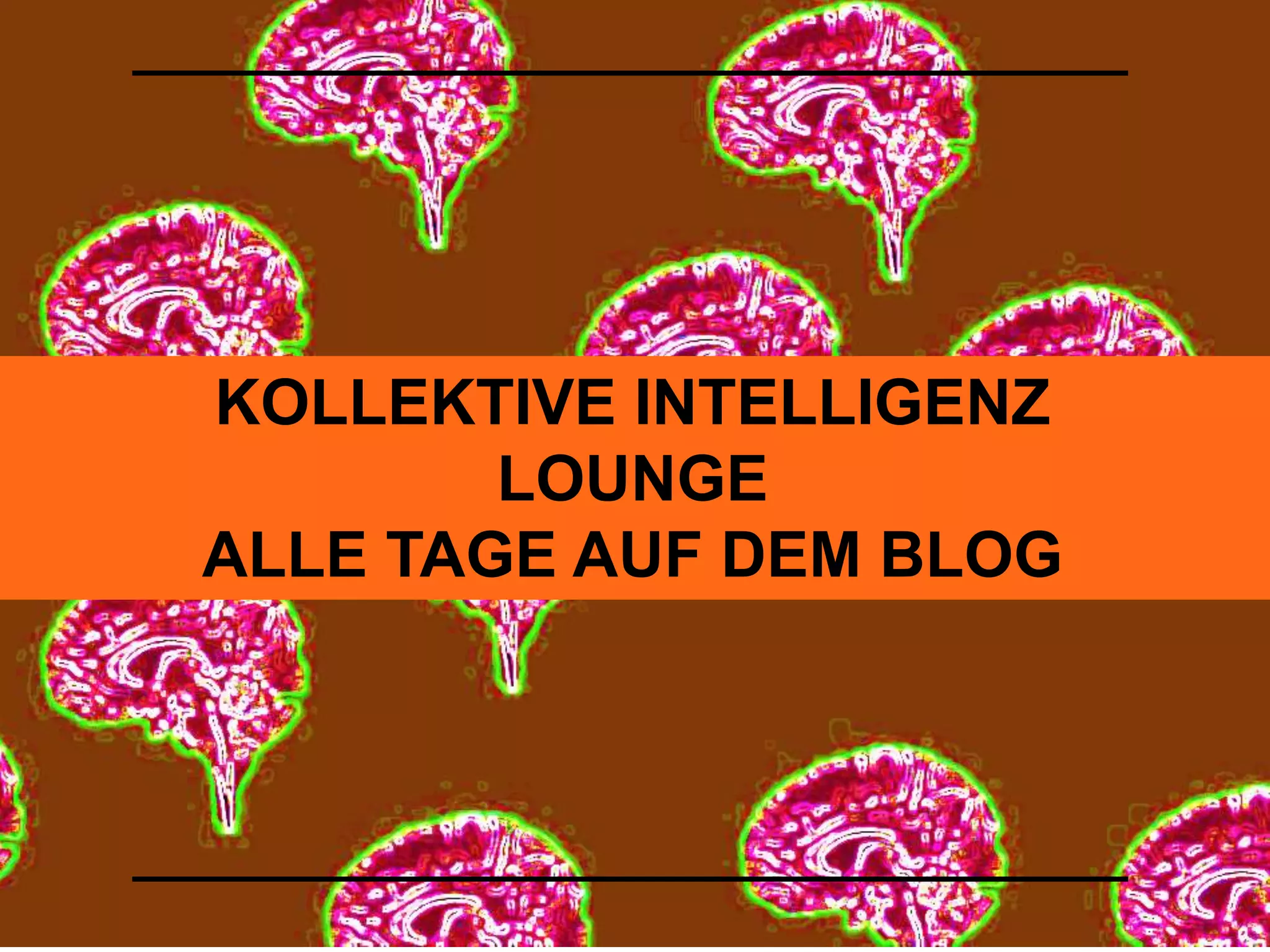 KOLLEKTIVE INTELLIGENZ 
LOUNGE 
ALLE TAGE AUF DEM BLOG 
 