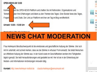 NEWS CHAT MODERATION
 