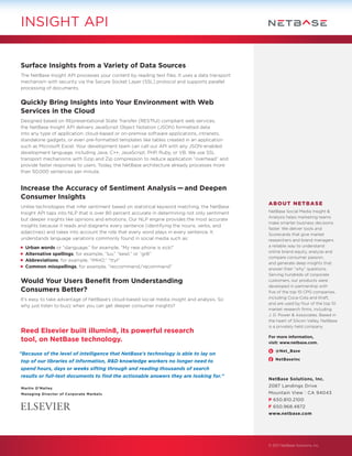 NetBase API Data Sheet | PDF