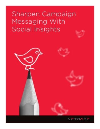 Sharpen Campaign
Messaging With
Social Insights
 