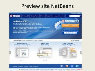 Preview site NetBeans
 
