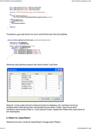 Netbeans jasper-tutorial | PDF