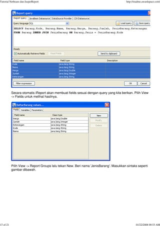 Netbeans jasper-tutorial | PDF