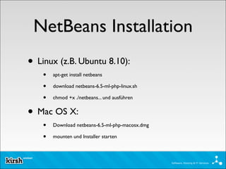 NetBeans für PHP-Entwickler