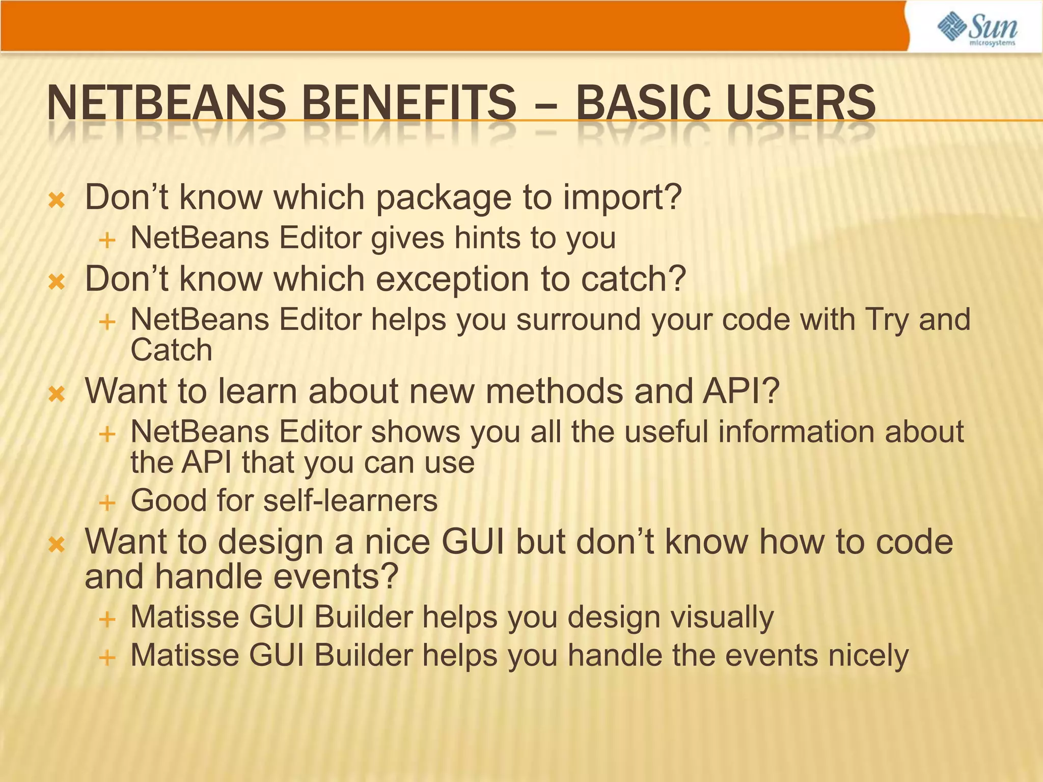 Desktop Applications with NetBeans