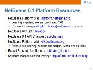 Net Beans61 Platform