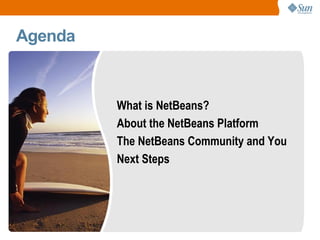 Agenda What is NetBeans? 
