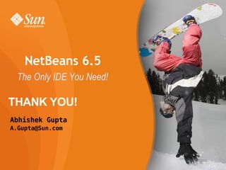 and more... What Can I Do With NetBeans? What is NetBeans?  