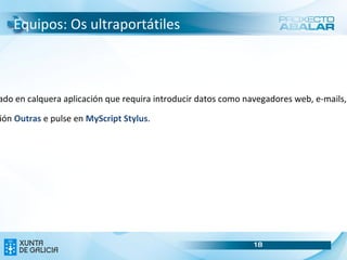 Equipos Os ultraportátiles dos alumnos Ampliar información dos ultraportátiles 