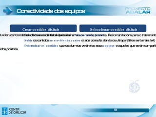ﾺ Sistema Operativo Estarán dispoñibles dúas versións de escritorios: Os escritorios en Ubuntu 10.04  Netbook Edition É unha versión optimizada para netbooks e outros dispositivos con pantallas de pequenas dimensións. Non posúe escritorio senón que as aplicacións lánzanse dende a pantalla inicial con diferentes categorías incluíndo a “favoritos”. As carpetas e arquivos explóranse directamente na categoría “Arquivos e carpetas”. GNOME Entorno de escritorio estándar para sistemas GNU/Linux e outros sistemas derivados de Unix, caracterizado fundamentalmente pola súa facilidade de uso.  Este escritorio incorpora, ademais, ferramentas de personalización para usuarios con discapacidades físicas como visión deficiente ou discapacidades motoras. Guía de  accesibilidade  do Escritorio GNOME 