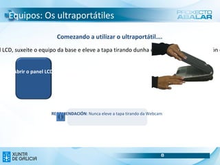 Introdución As  características e aplicacións didácticas dos ultraportátiles  dos alumnos. 