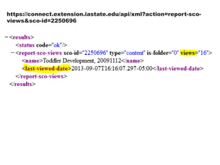 https://connect.extension.iastate.edu/api/xml?action=report-sco-
views&sco-id=2250696
 