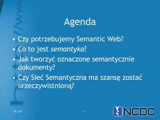 Netcamp #2 Czy Semantic Web to Web 3.0?