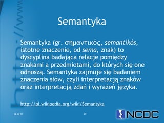 Netcamp #2 Czy Semantic Web to Web 3.0?