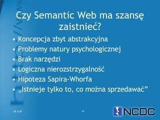 Netcamp #2 Czy Semantic Web to Web 3.0?