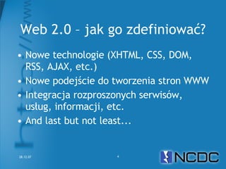 Netcamp #2 Czy Semantic Web to Web 3.0?
