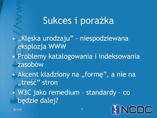 Netcamp #2 Czy Semantic Web to Web 3.0?
