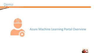 Demo
Azure Machine Learning Portal Overview
 
