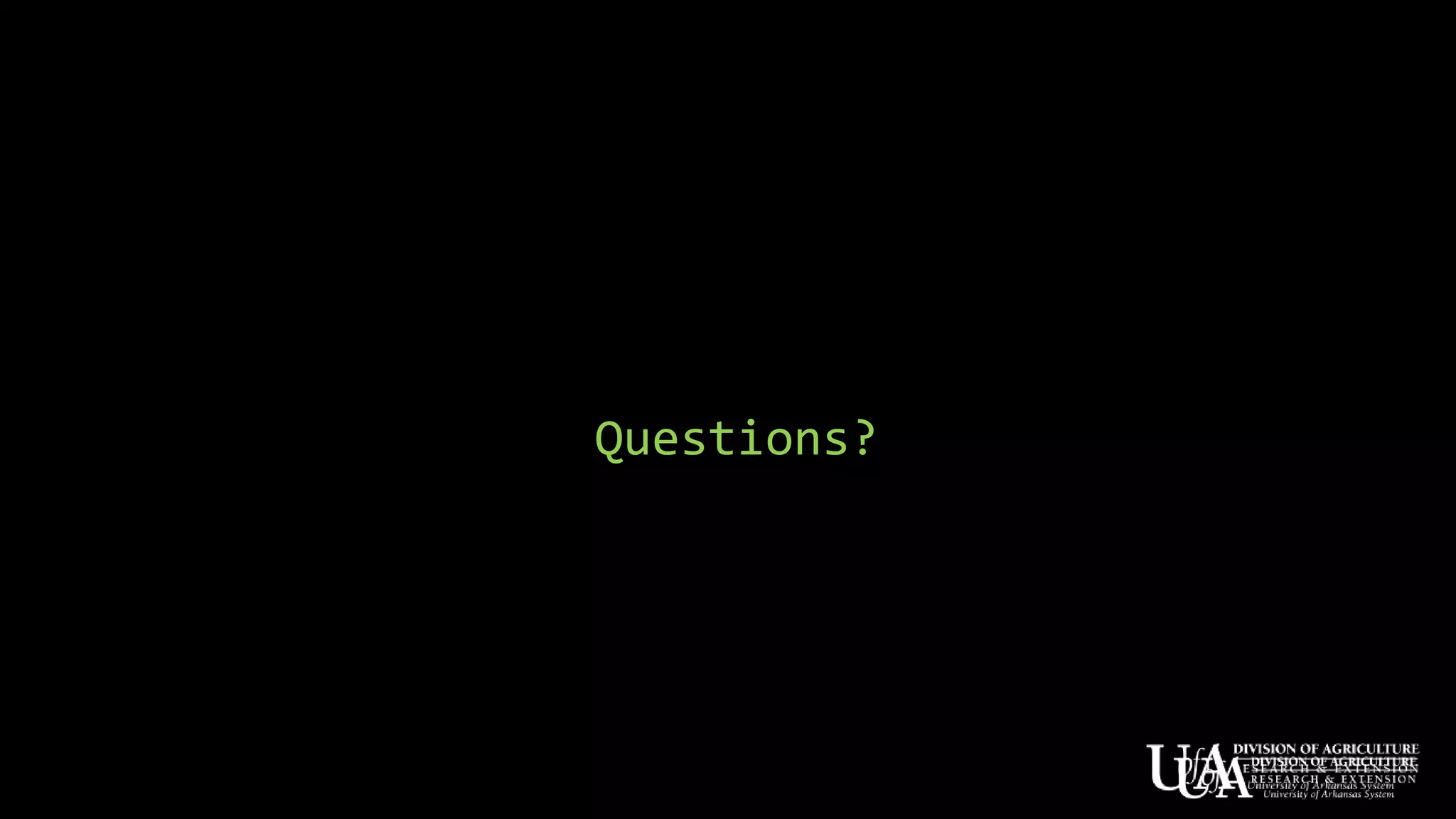 Questions?
 