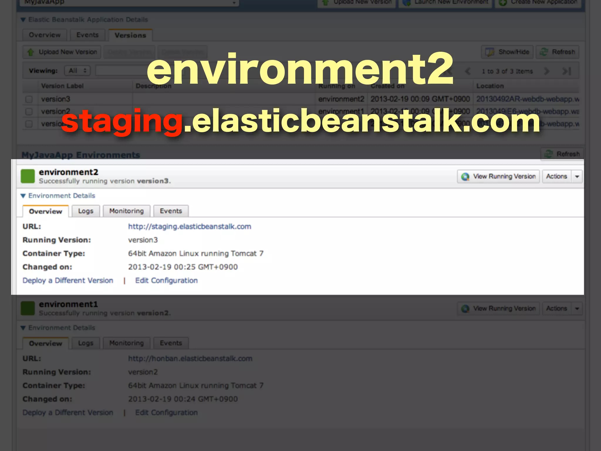 environment2
staging.elasticbeanstalk.com
 