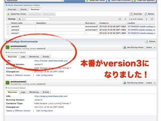 本番がversion3に
   なりました！
 