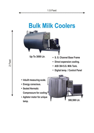 Netco bulk milk coolers