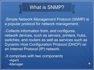 Simple Network Management Protocol | PPT
